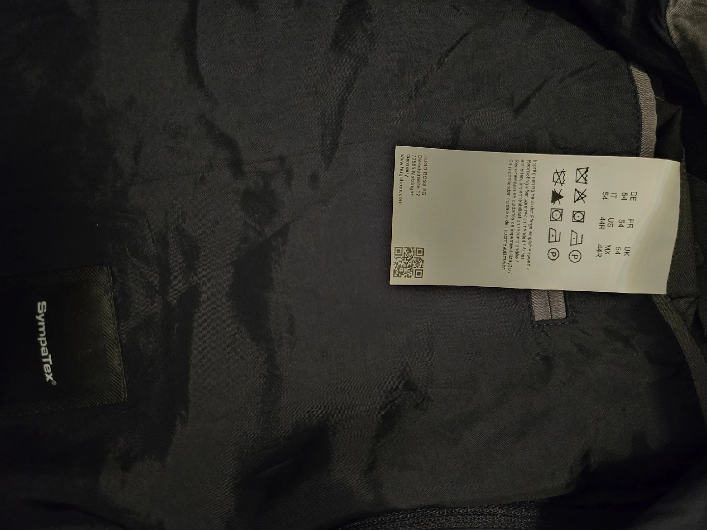 Hugo Boss Navy Blue Jacket with removable/zip-out jacket - photo 3