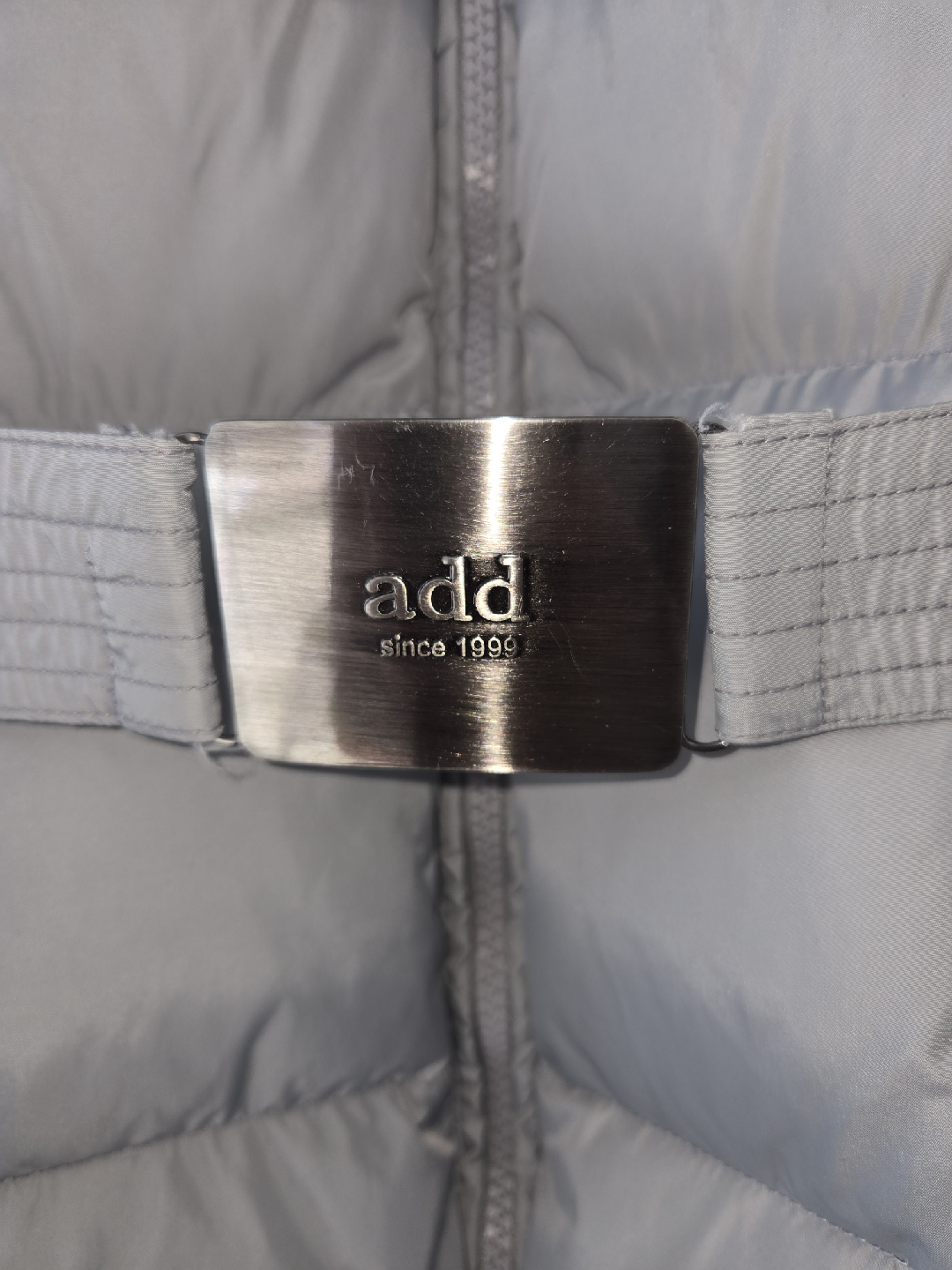 ADD Down Puffer Coat with Fur Hood - Light Grey - photo 2
