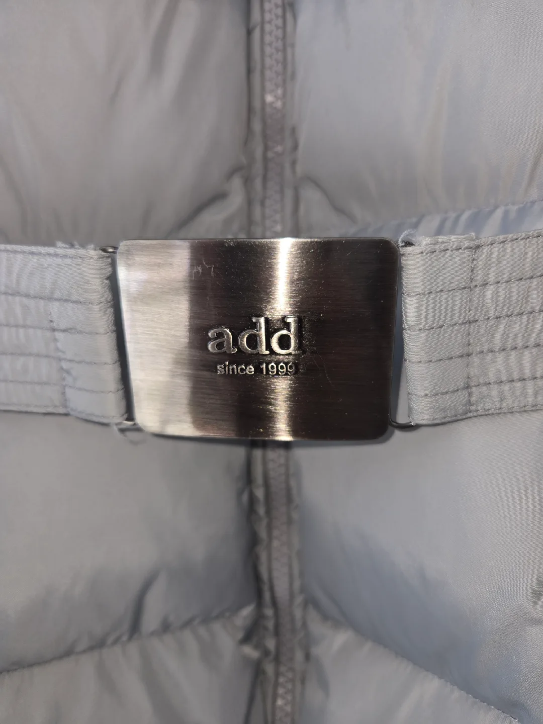 ADD Down Puffer Coat with Fur Hood - Light Grey image indicator(2)
