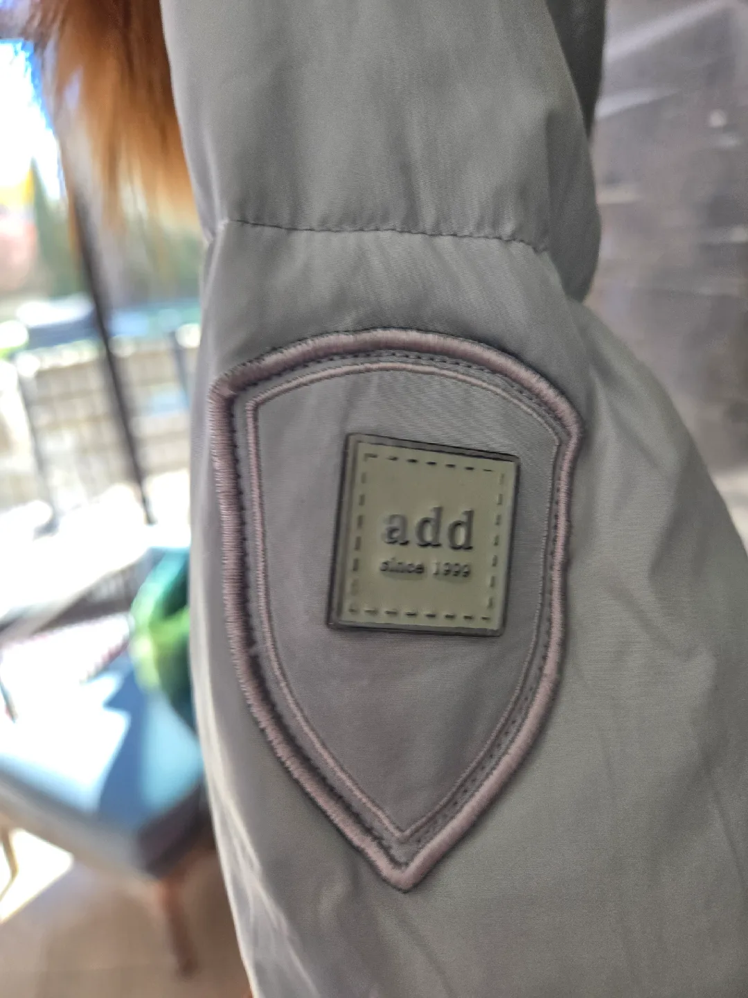 ADD Down Puffer Coat with Fur Hood - Light Grey image indicator(7)