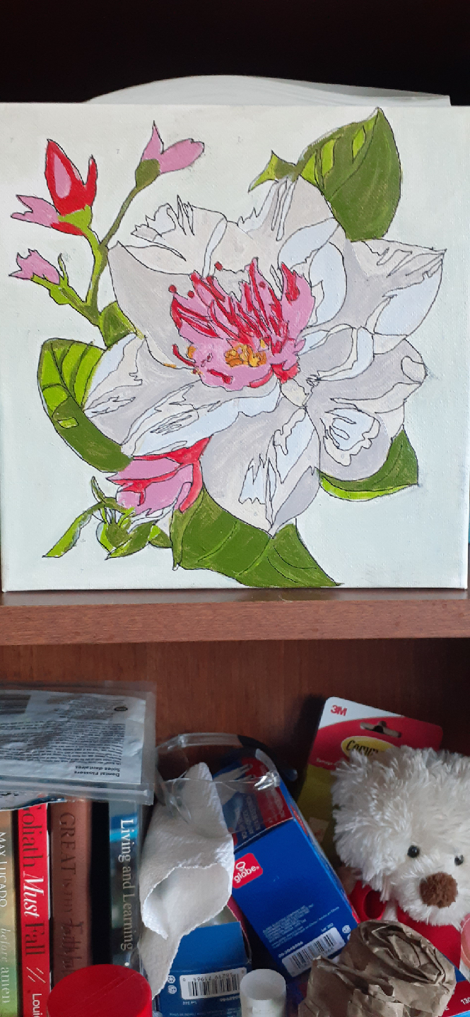 Floral Painting on Canvas
