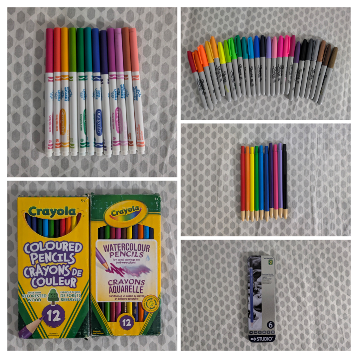 Crayola & Studio Coloured Pencils and Markers