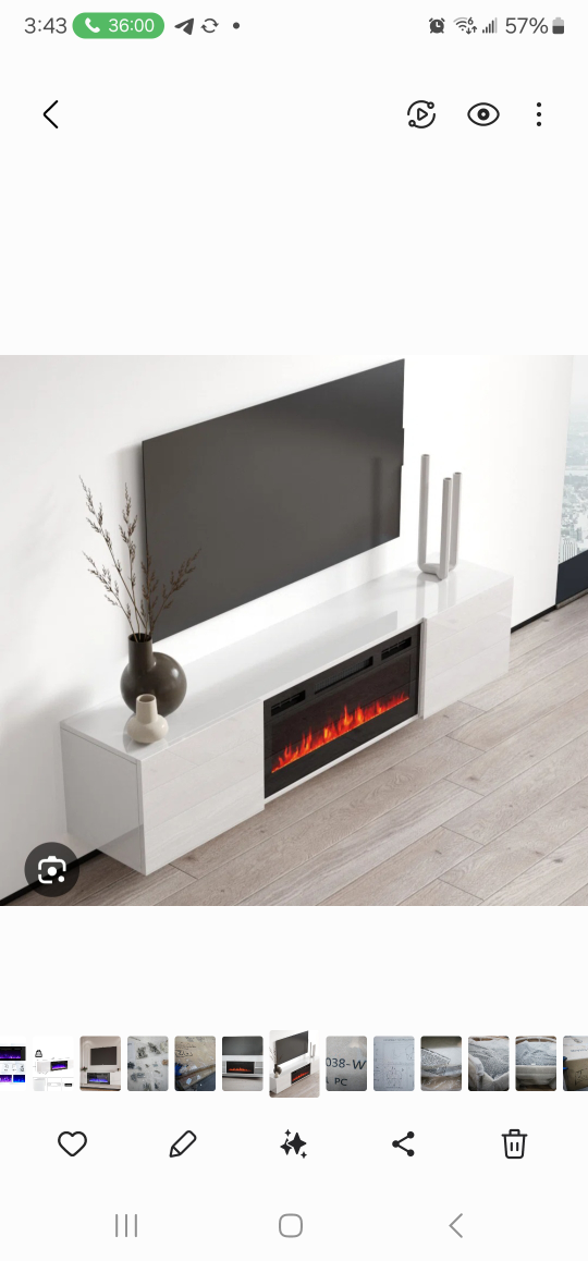 White TV Stand only