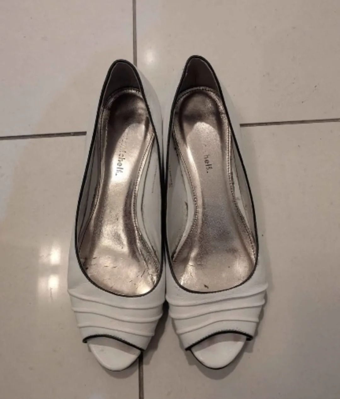 Leather Pointed Flats - Size 38