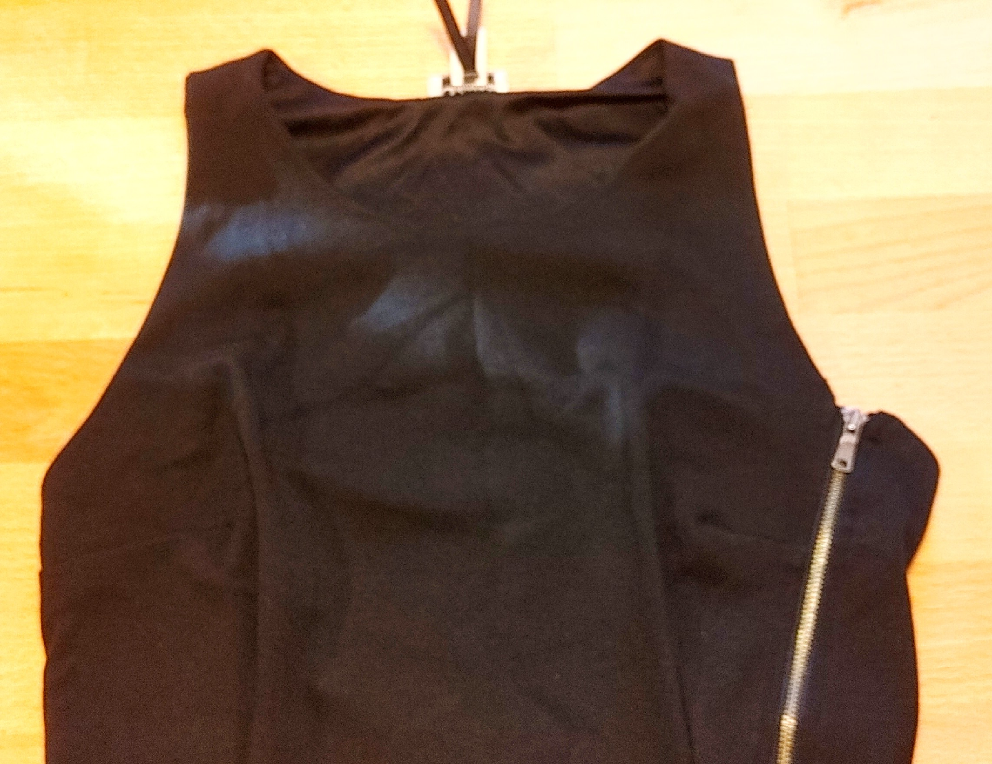 Little Black Dress with Zipper Detail - photo 3