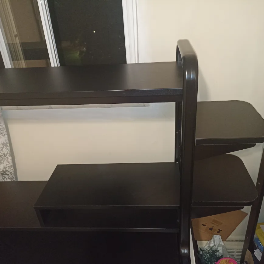 ❤‍🔥Moving Sale❤‍🔥Ikea Fredde Black Computer Desk image indicator(7)