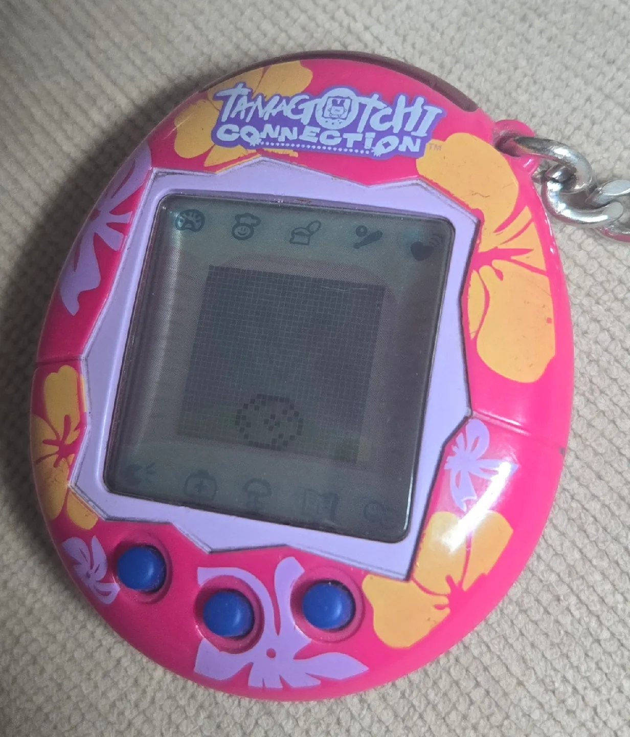 Tamagotchi Connection - Pink Floral - no battery cover image indicator(3)