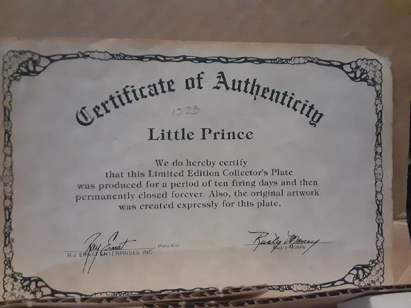 Little Prince Collector's Plate image indicator(2)