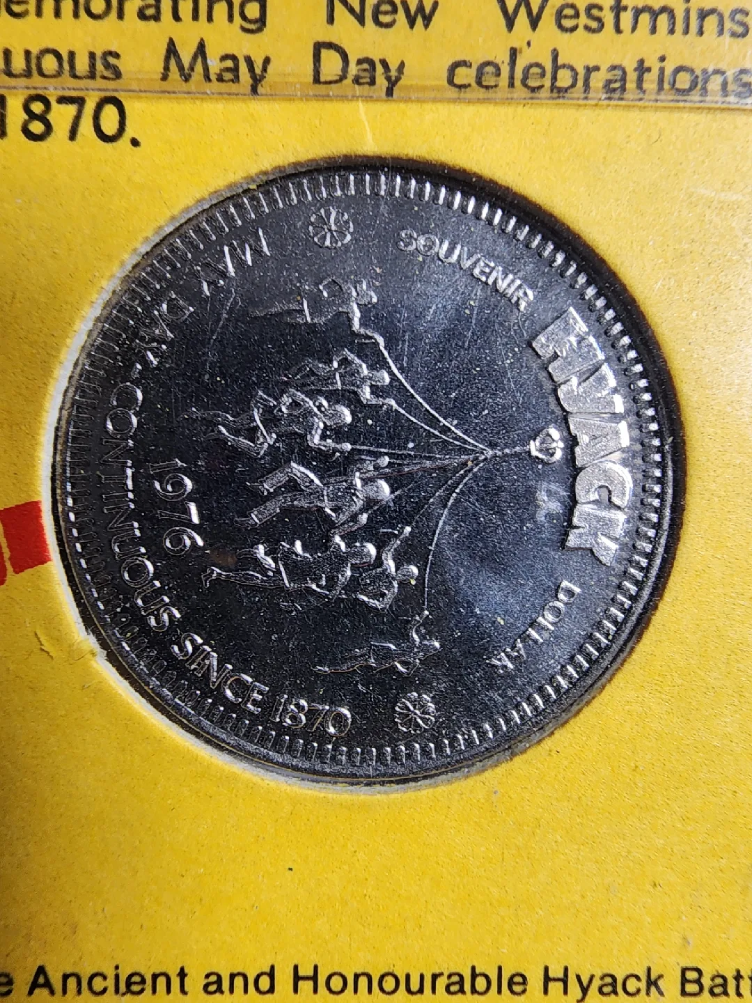 1976 Hyack Souvenir Dollar - New Westminster image indicator(5)