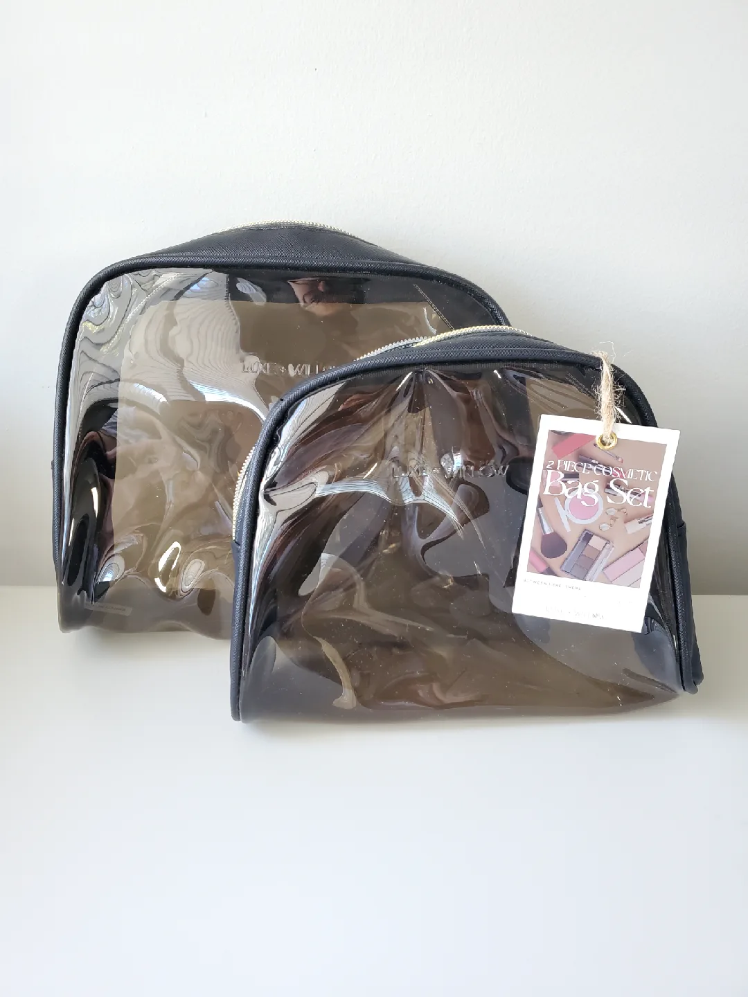 NEW 2-Piece Cosmetic Bag Set