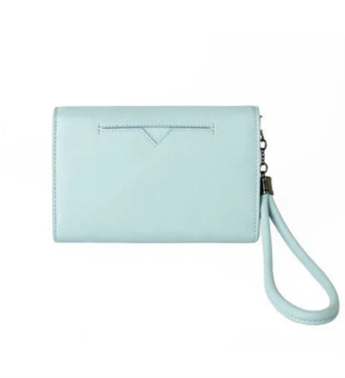 Vegan Light Blue Wristlet Wallet image indicator(3)