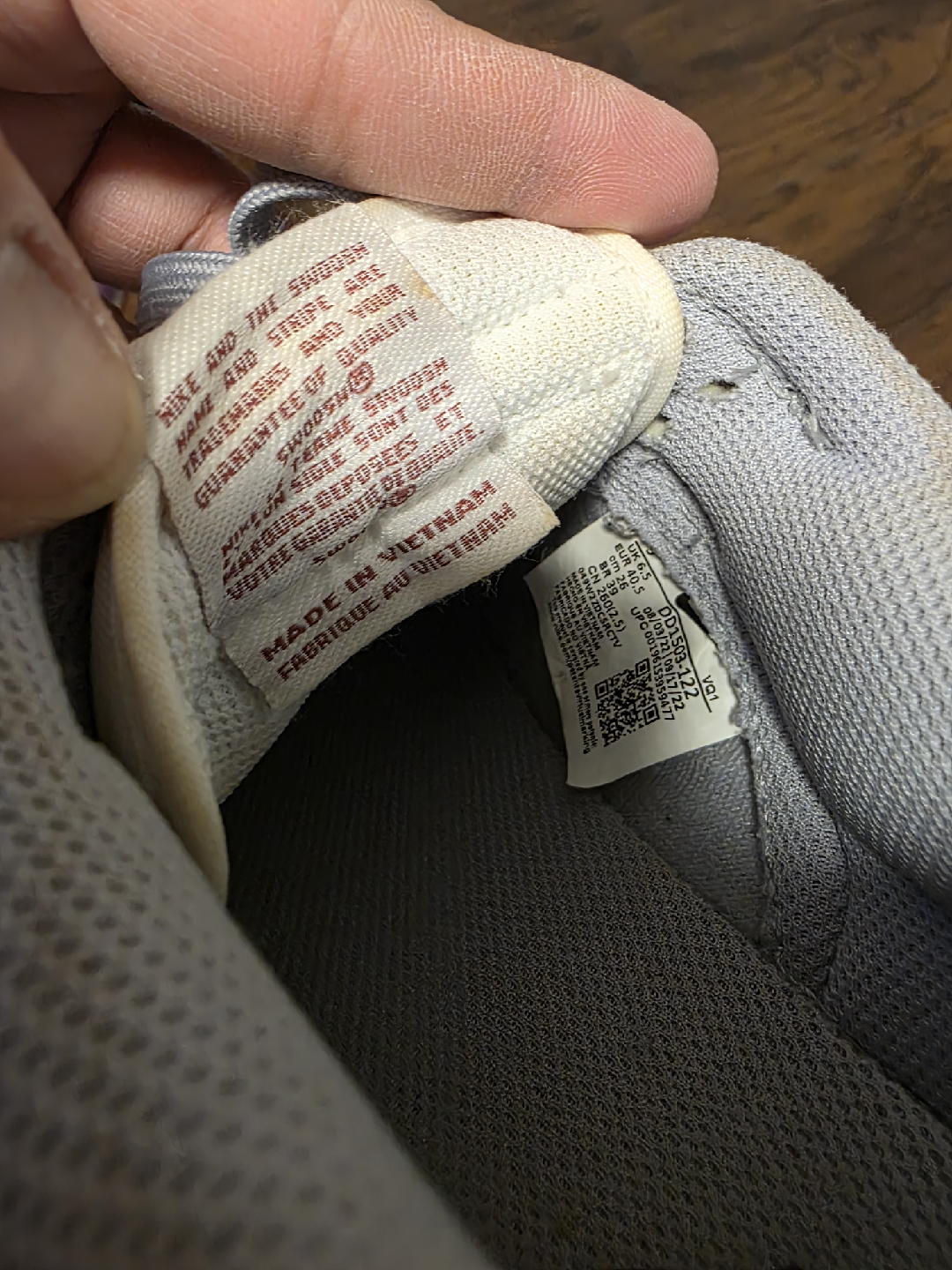 Nike Dunk Low Grey/White Size 6.5 - photo 4