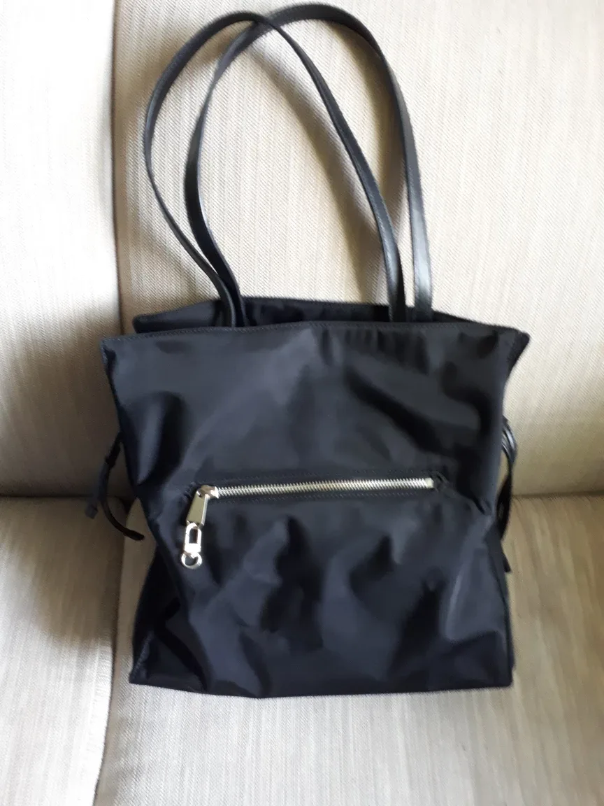 Roots Black Nylon Tote Bag thumbnail