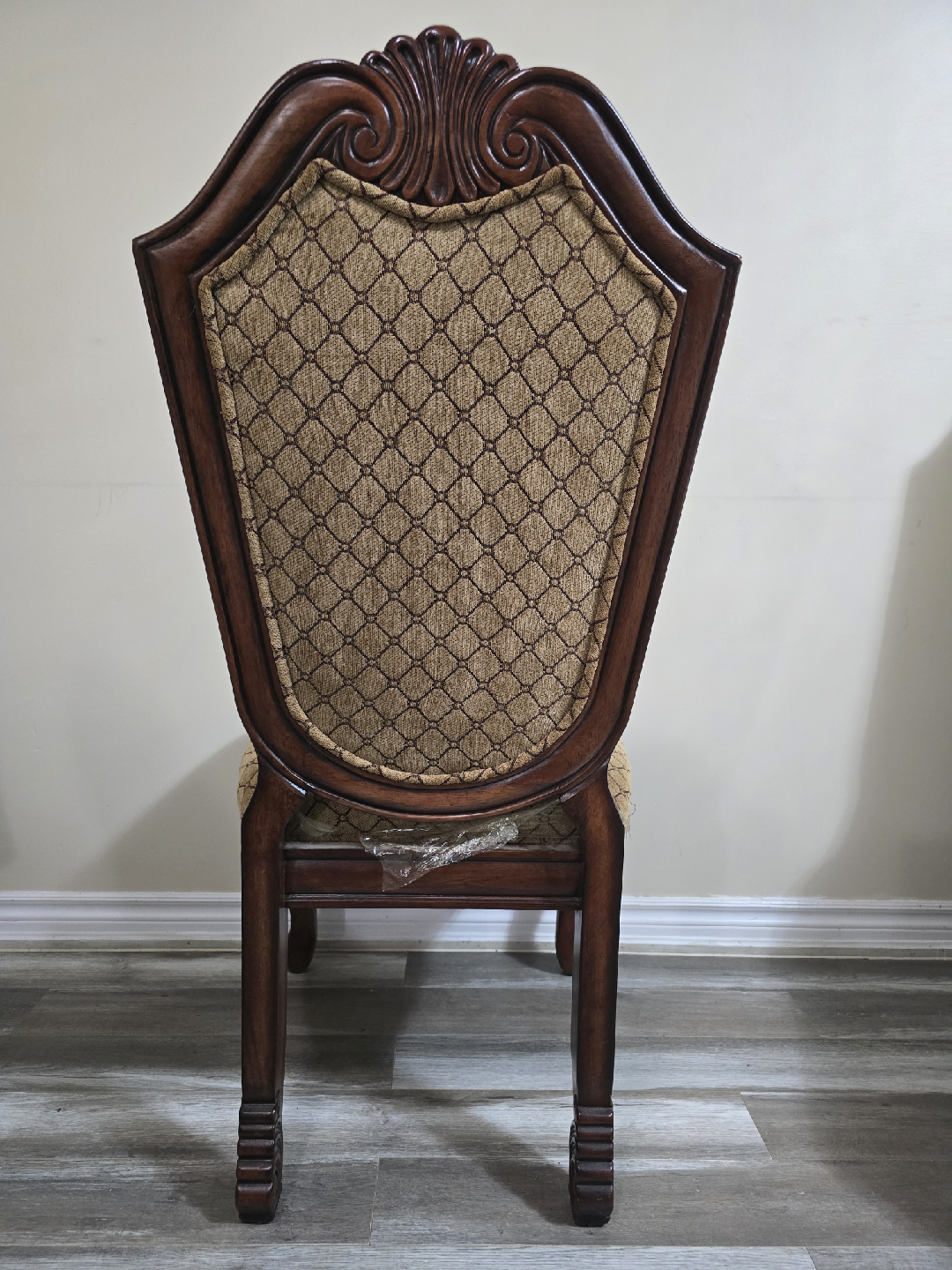 Ornate Brown Upholstered Dining Chair - photo 3
