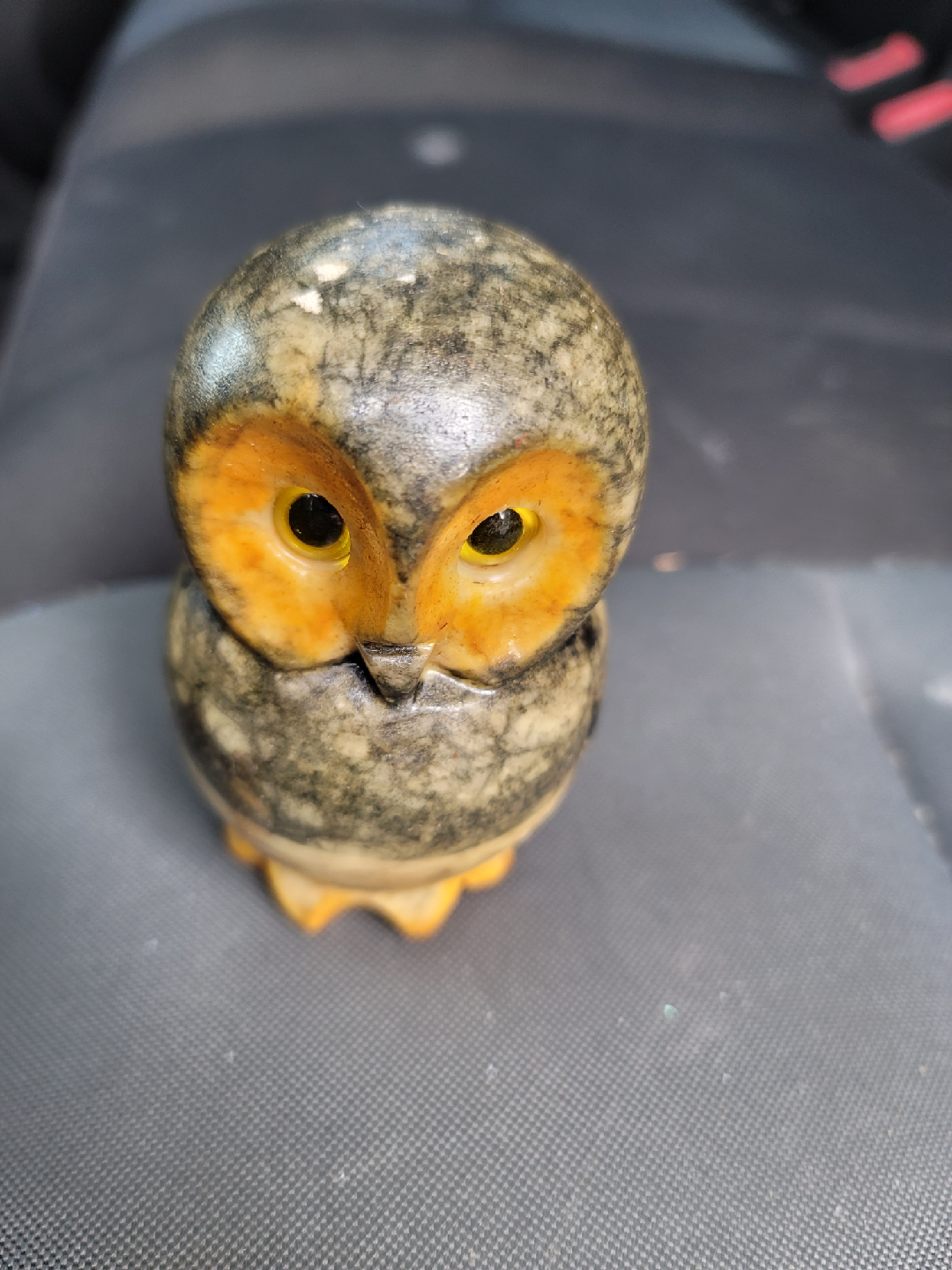 Genuine Alabaster Hand Carved Owl Made in Italy