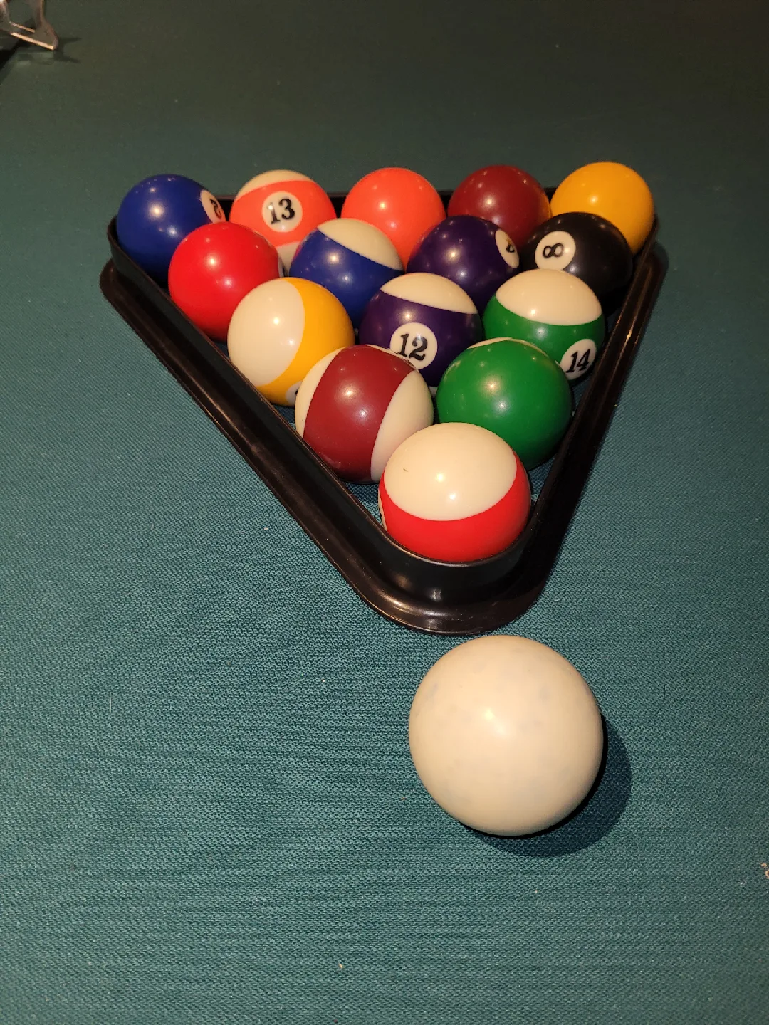 Pool Table with Balls and Cues image indicator(4)