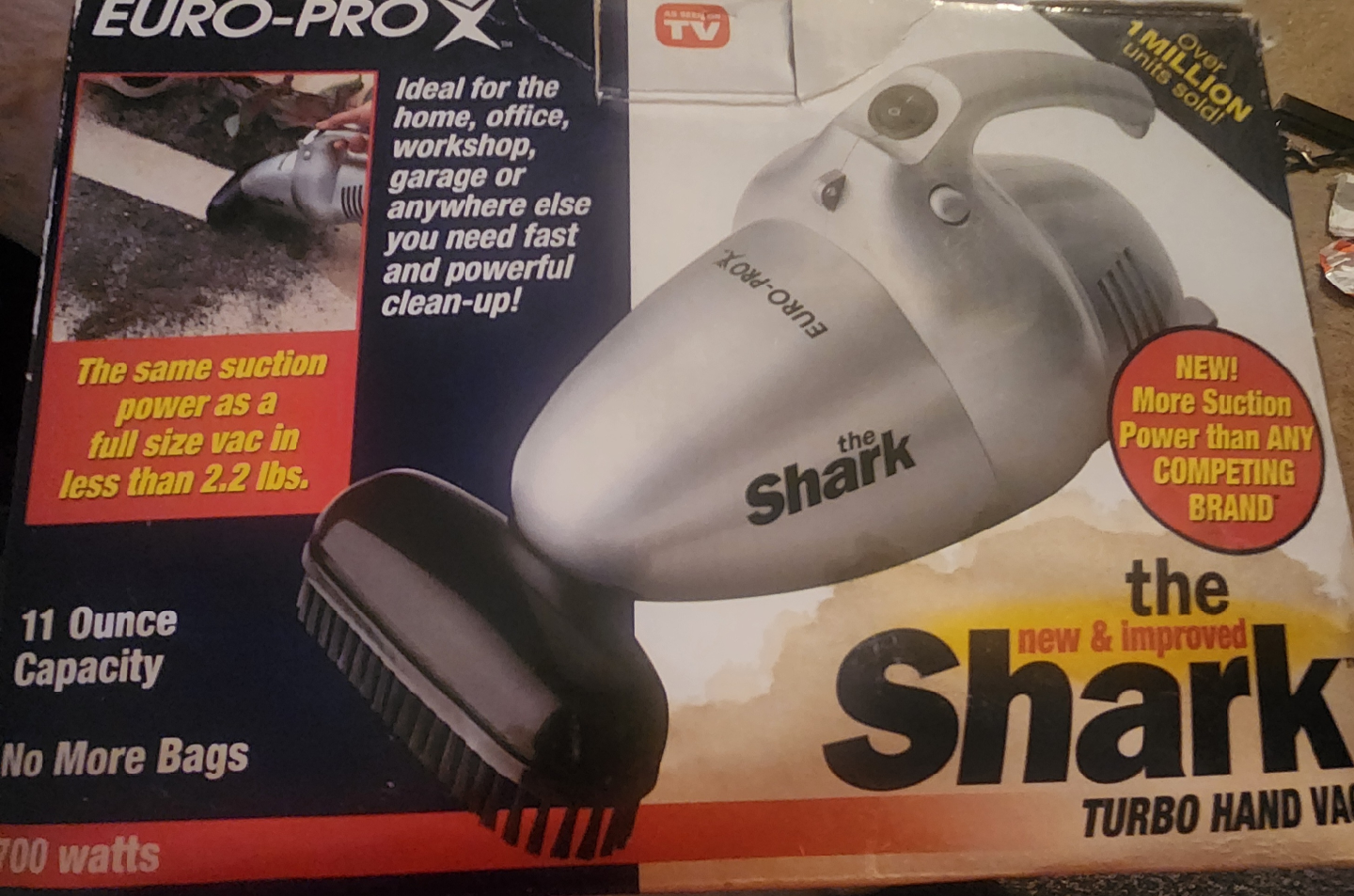 🏆 Euro-Pro X Shark Turbo Hand Vac