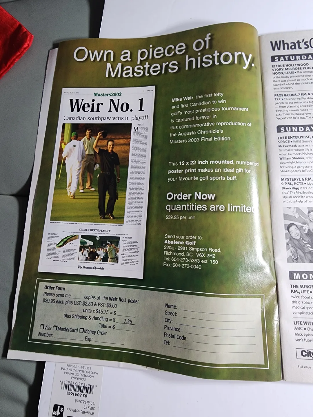 TV Week - Vancouver 2010 Olympics Collector's Issue image indicator(8)