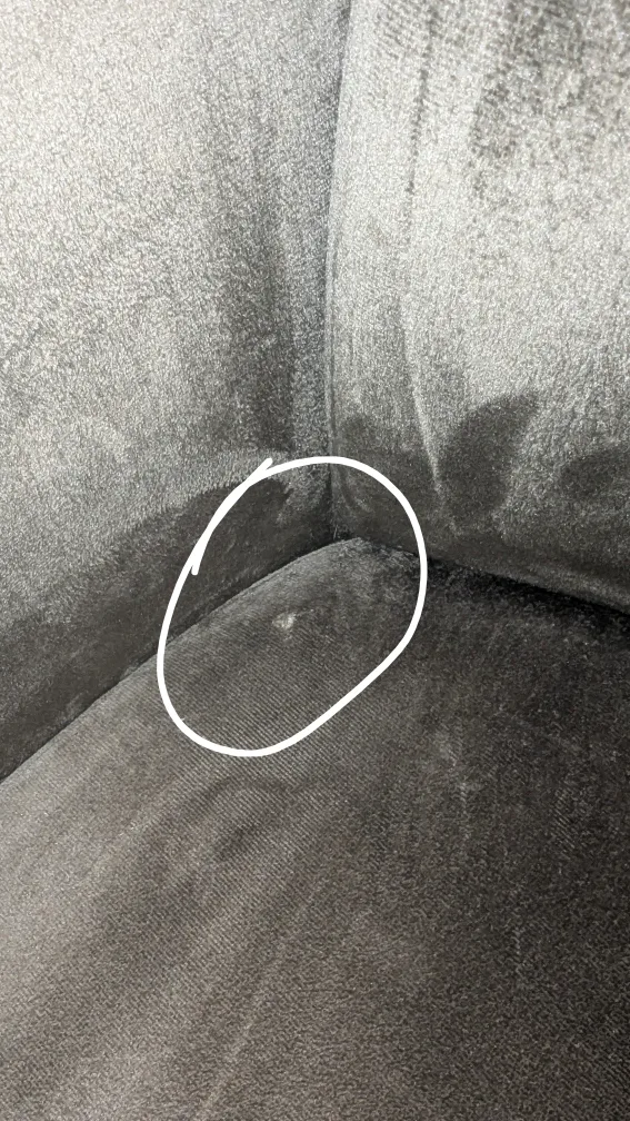 Olive Green Velvet Swivel Office Chair image indicator(7)