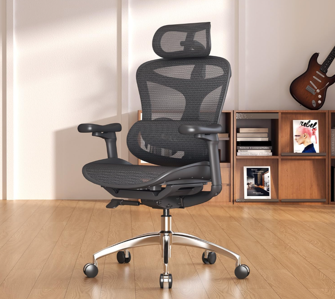 Ergonomic Mesh Office Chair with 4D Armrest