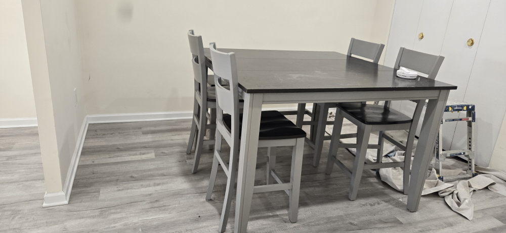 Dining Table Set with 4 Chairs & Bench - photo 2