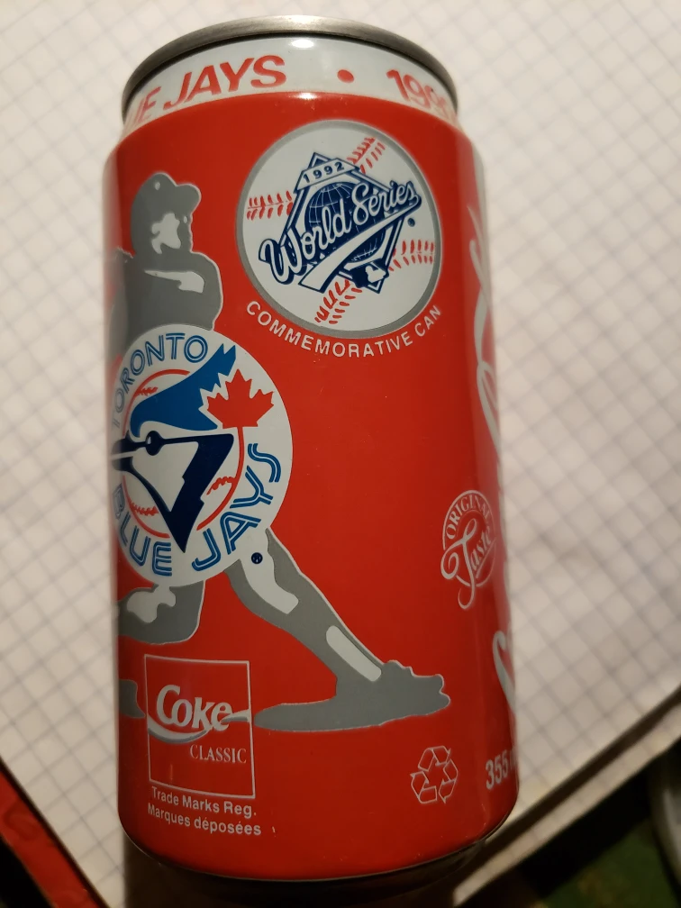 Coca-Cola Toronto Blue Jays 1992 World Series Can