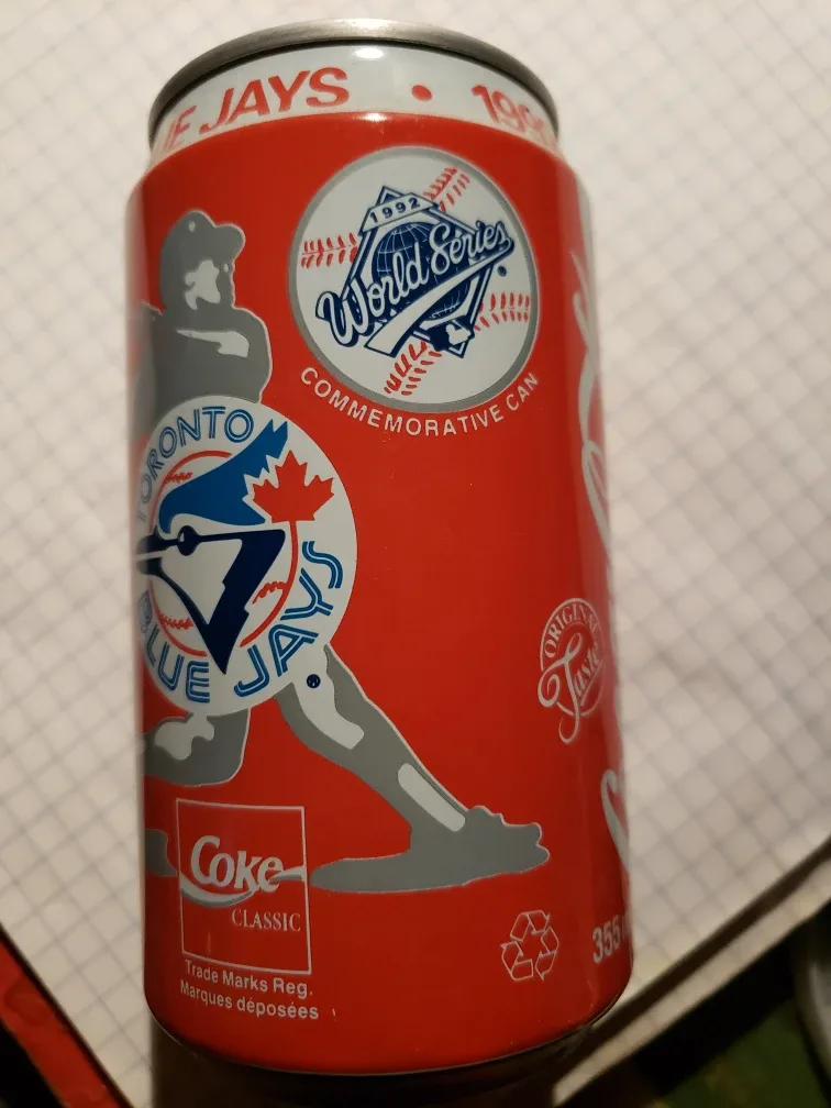 Coca-Cola Toronto Blue Jays 1992 World Series Can thumbnail