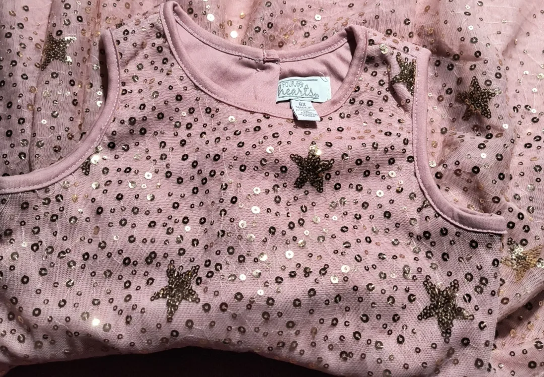 Place & Hearts Pink Star Dress - Size 6X image indicator(6)