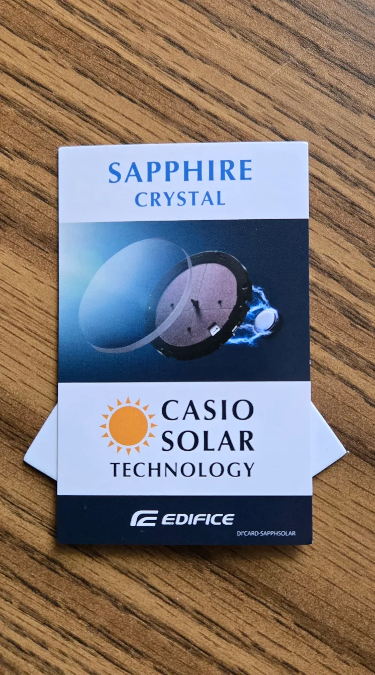 Casio Edifice Watch image indicator(2)