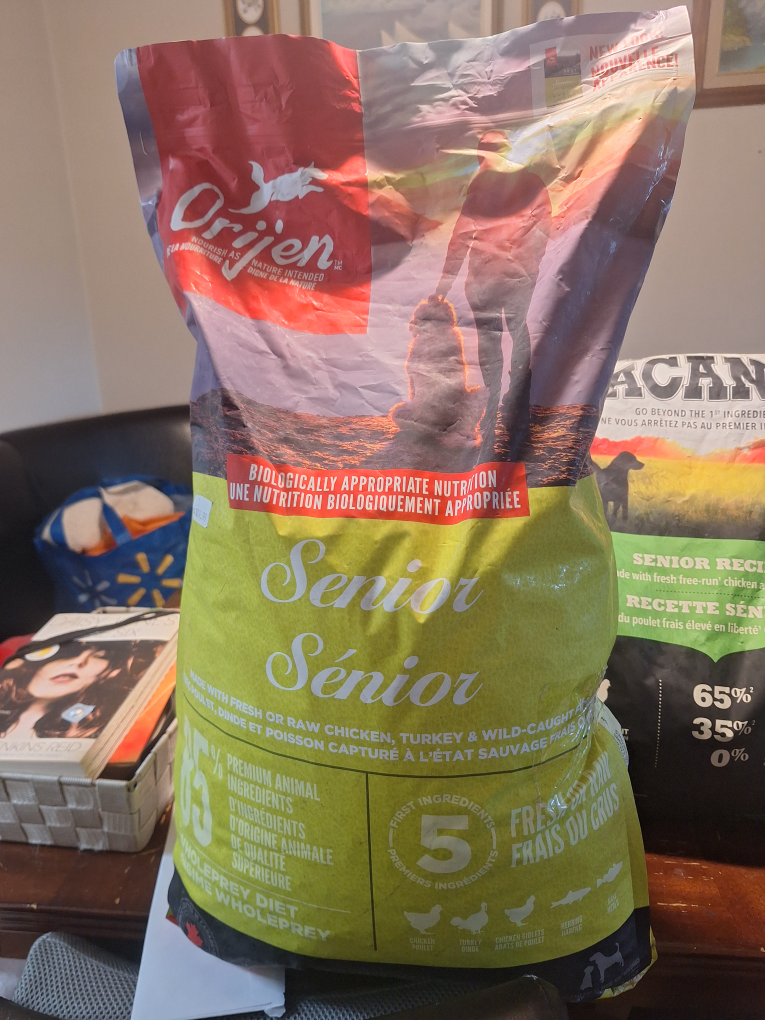 Want gone ASAP- Orijen Senior Dog Food originally $110
