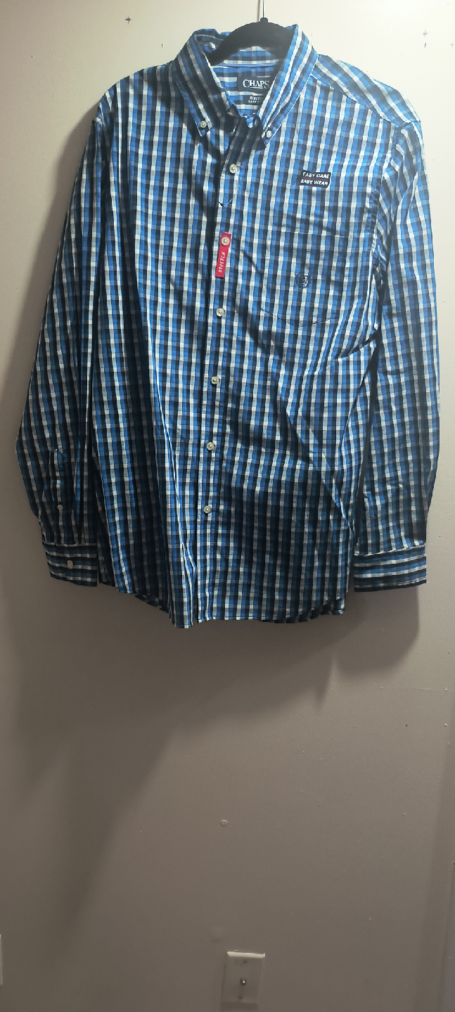 Chaps Long Sleeve Button Down Shirt large