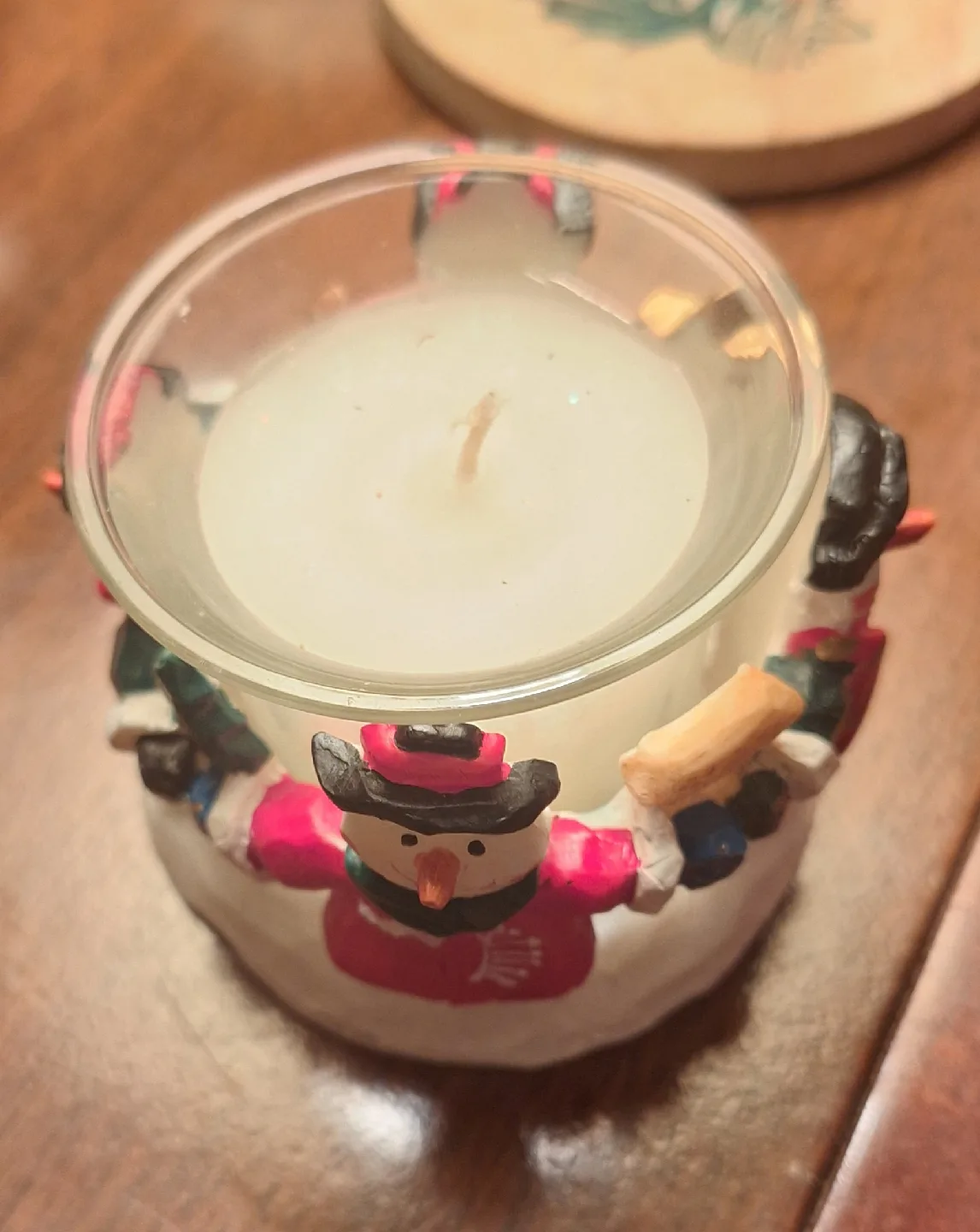 New Snowman Tea Light Candle Holder