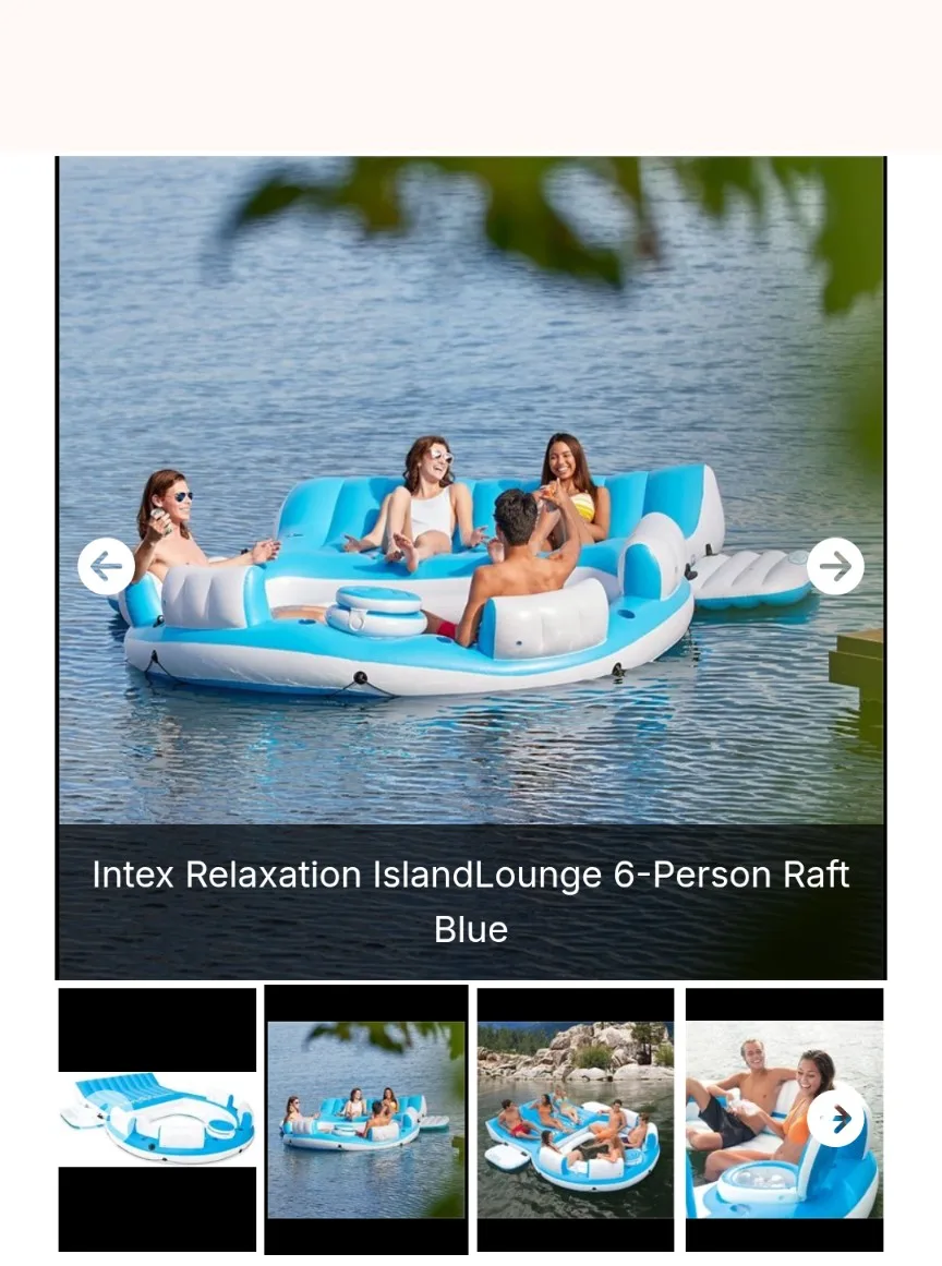 Intex Relaxation Island Lounge 6-Person Raft - Blue image indicator(2)