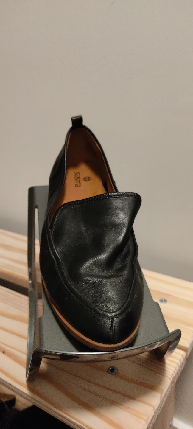 Susina Black Leather Loafers - Size 6 - photo 4