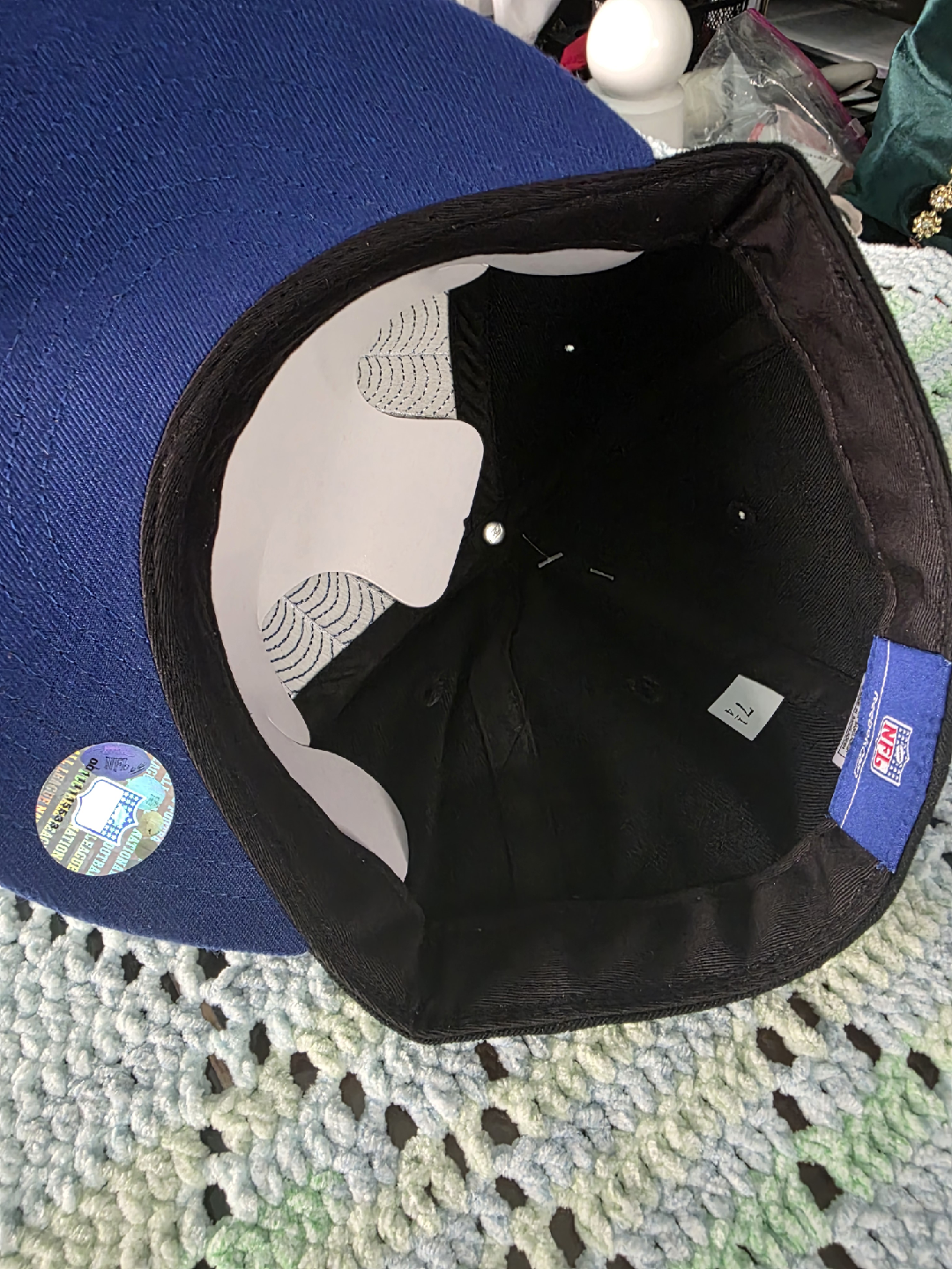 New York Giants Reebok Fitted Hat - Size 7 1/4