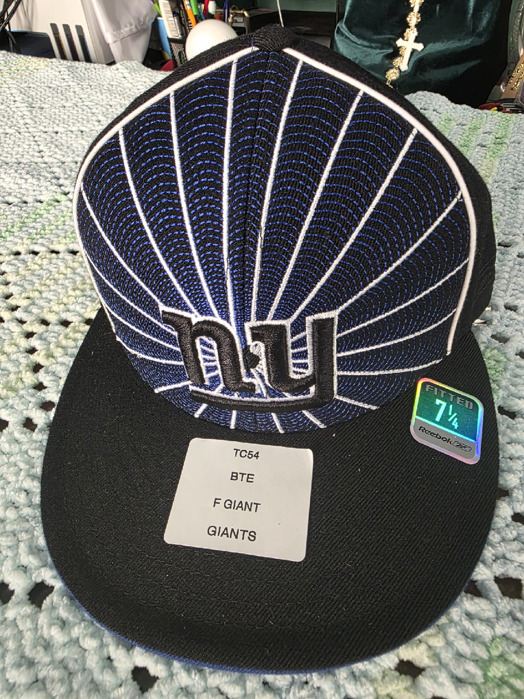 New York Giants Reebok Fitted Hat - Size 7 1/4 - photo 2