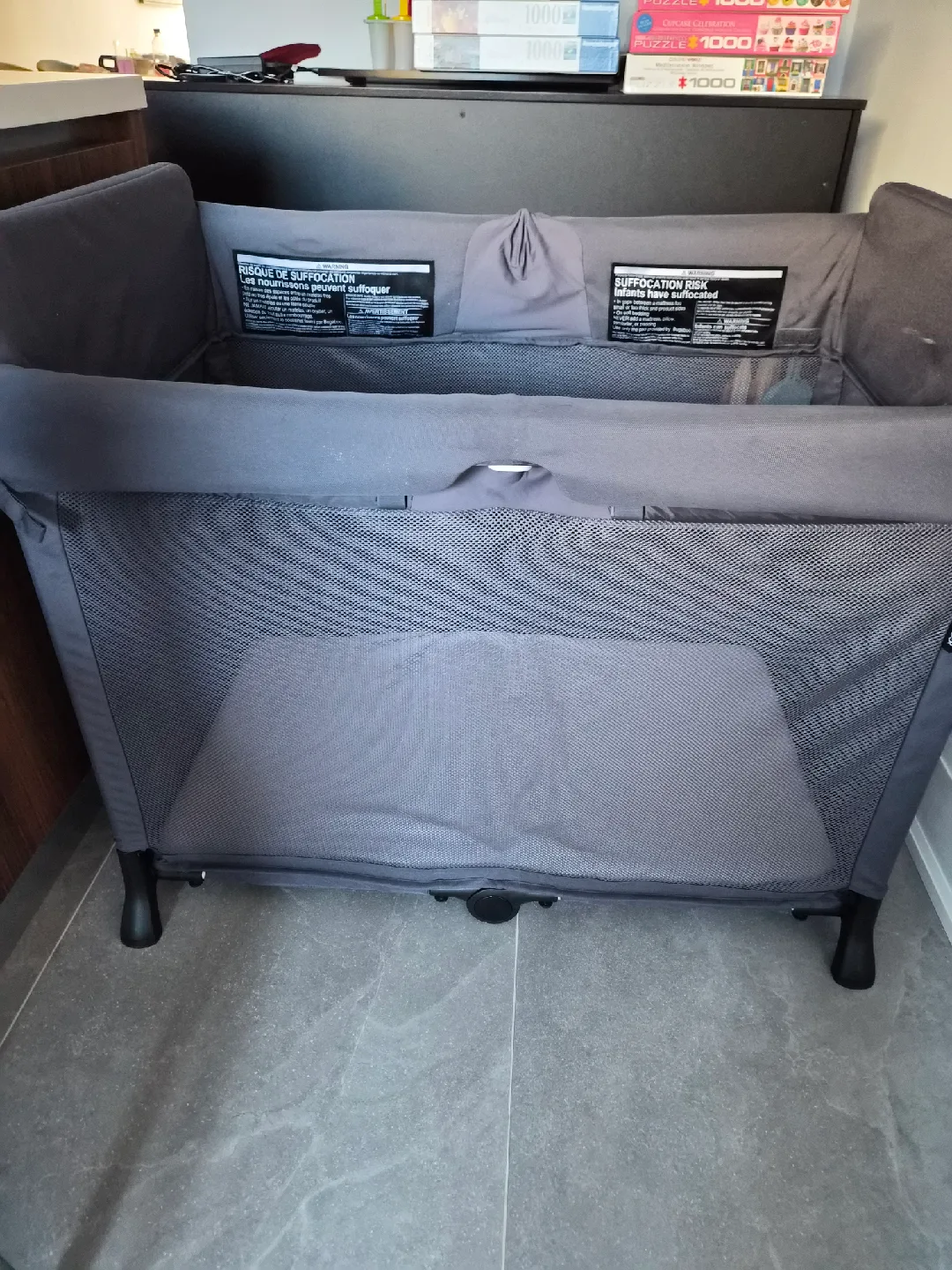 Bugaboo Grey Stardust Travel Crib image indicator(2)