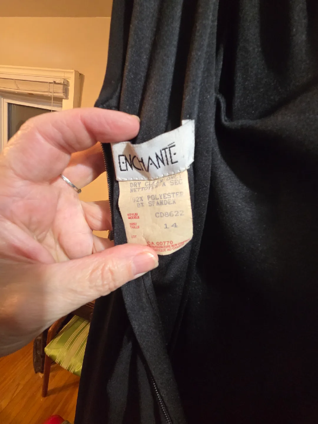 Enchanté Black Dress Size 14 image indicator(3)