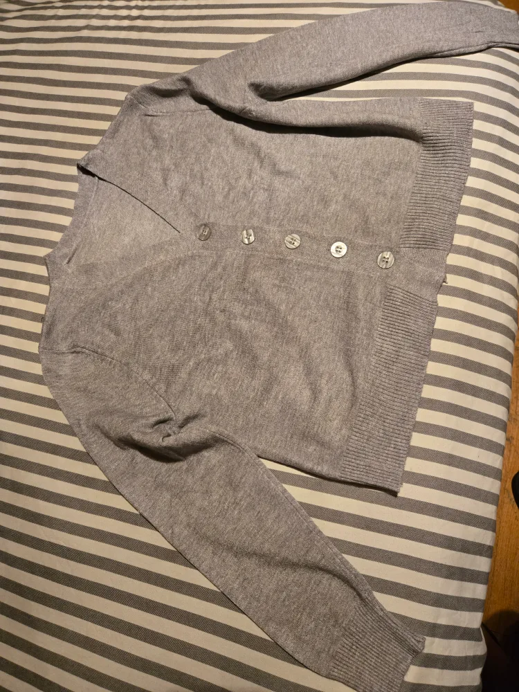 Gray Button-Down Cardigan Sweater image indicator(5)