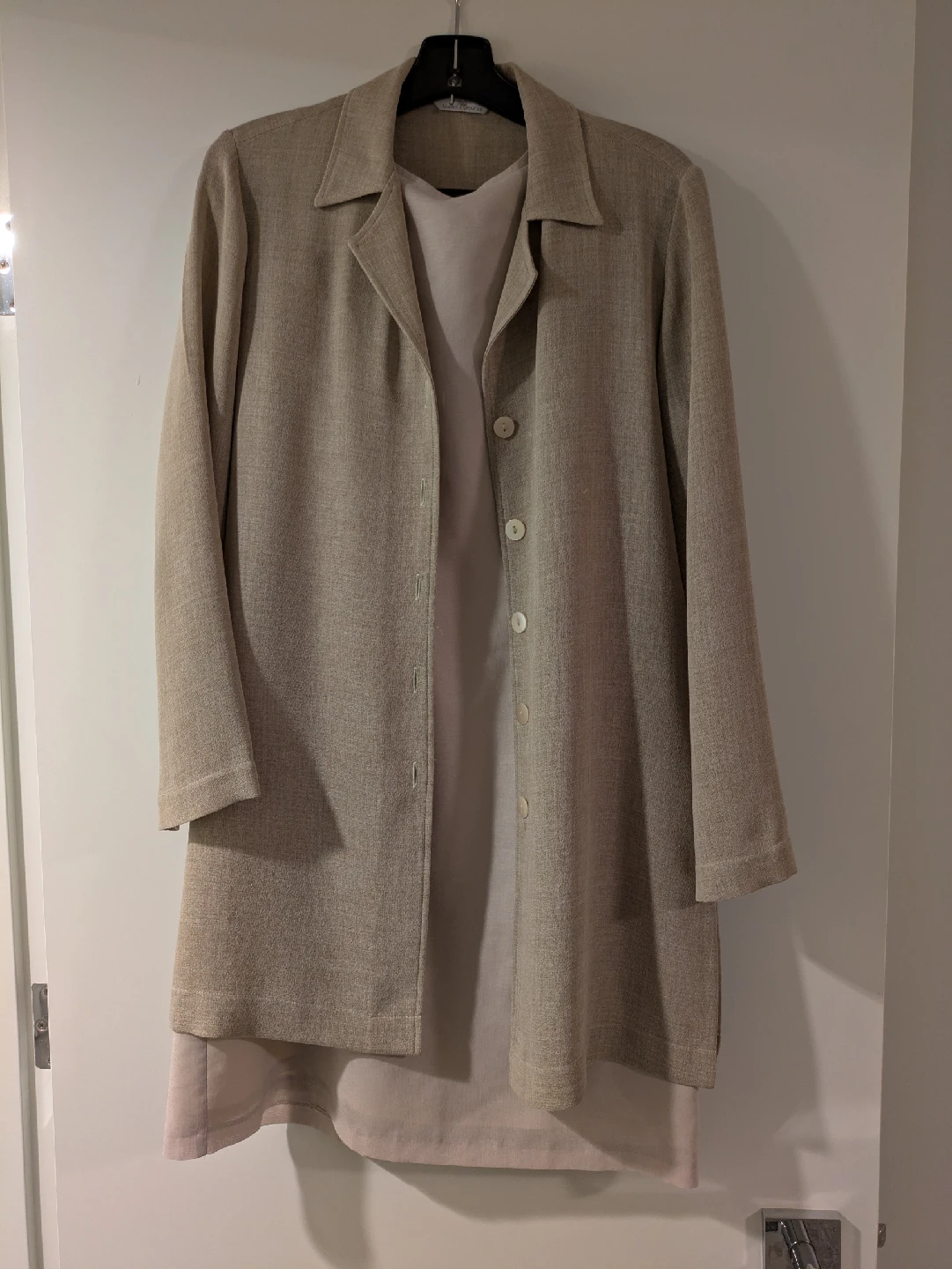 United Colors of Benetton Beige Dress and Marks & Spencer Jacket - photo 3