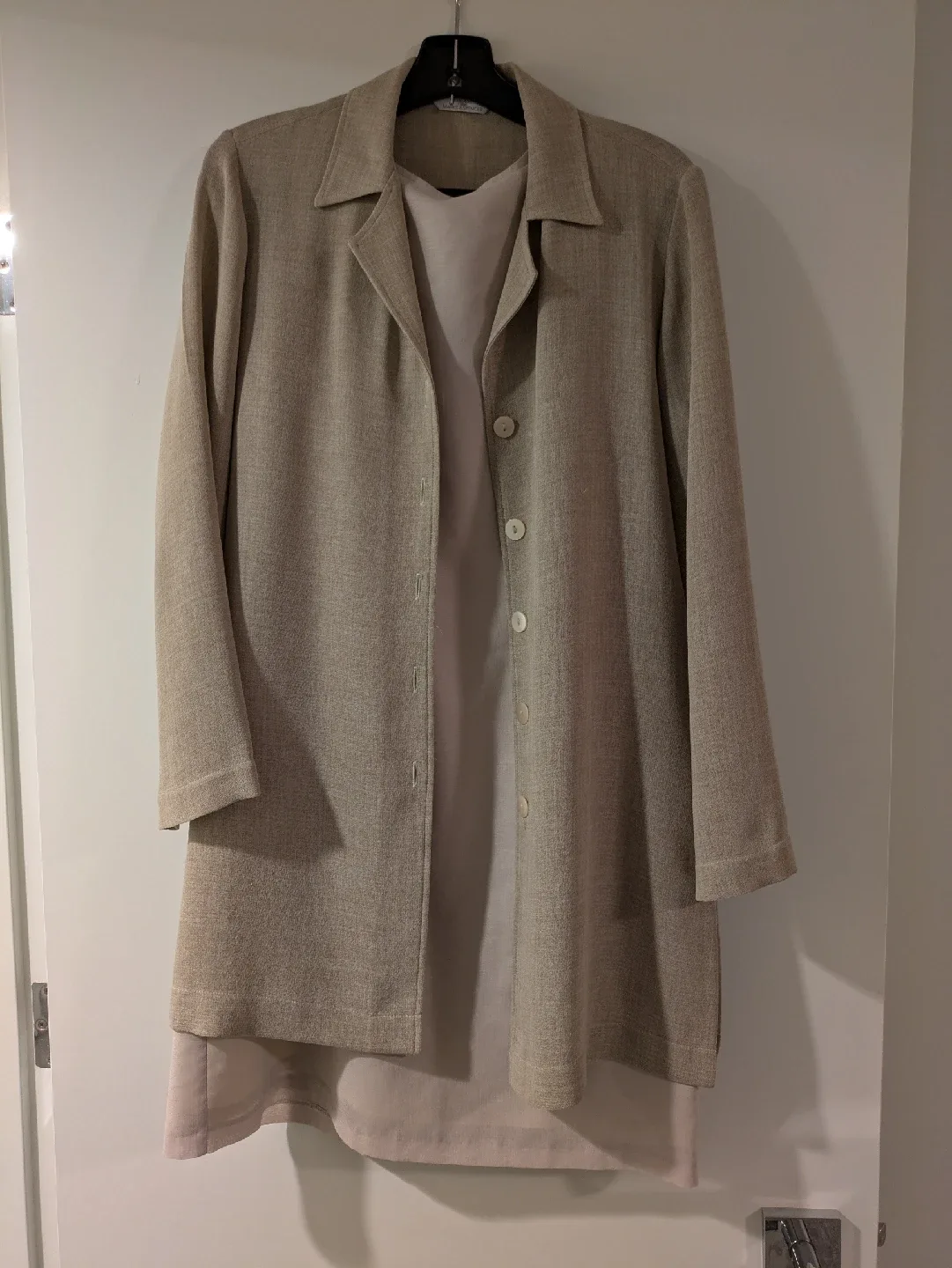 United Colors of Benetton Beige Dress and Marks & Spencer Jacket image indicator(3)