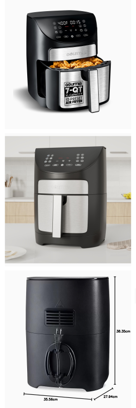 Gourmia 7-Quart Digital Air Fryer - Black - photo 4