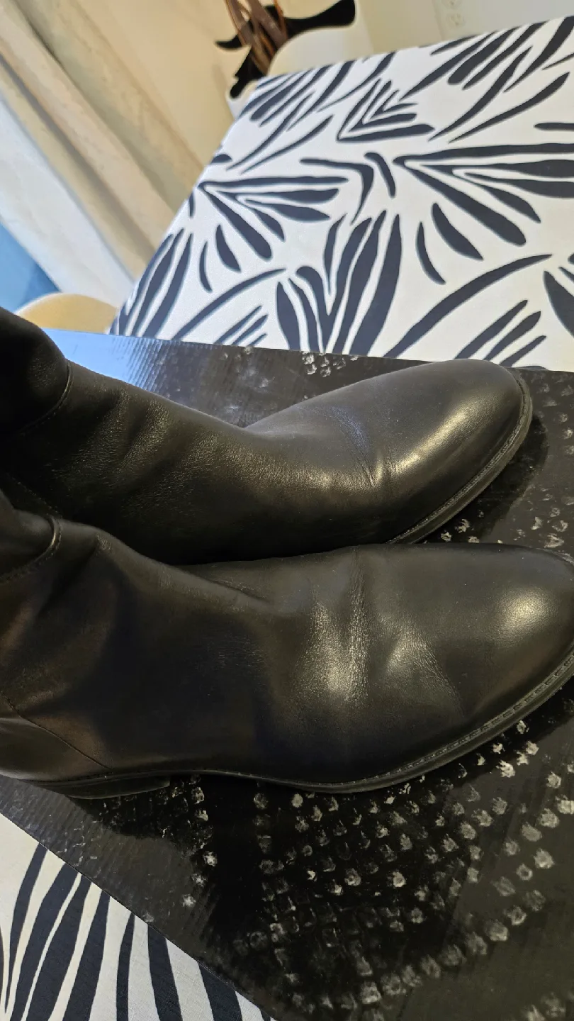 Sam Edelman Black Leather Boots, Size 8 image indicator(3)