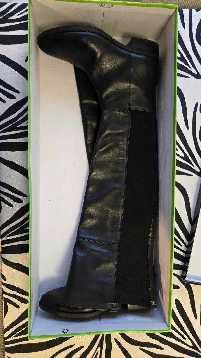 Sam Edelman Black Leather Boots, Size 8 image indicator(4)