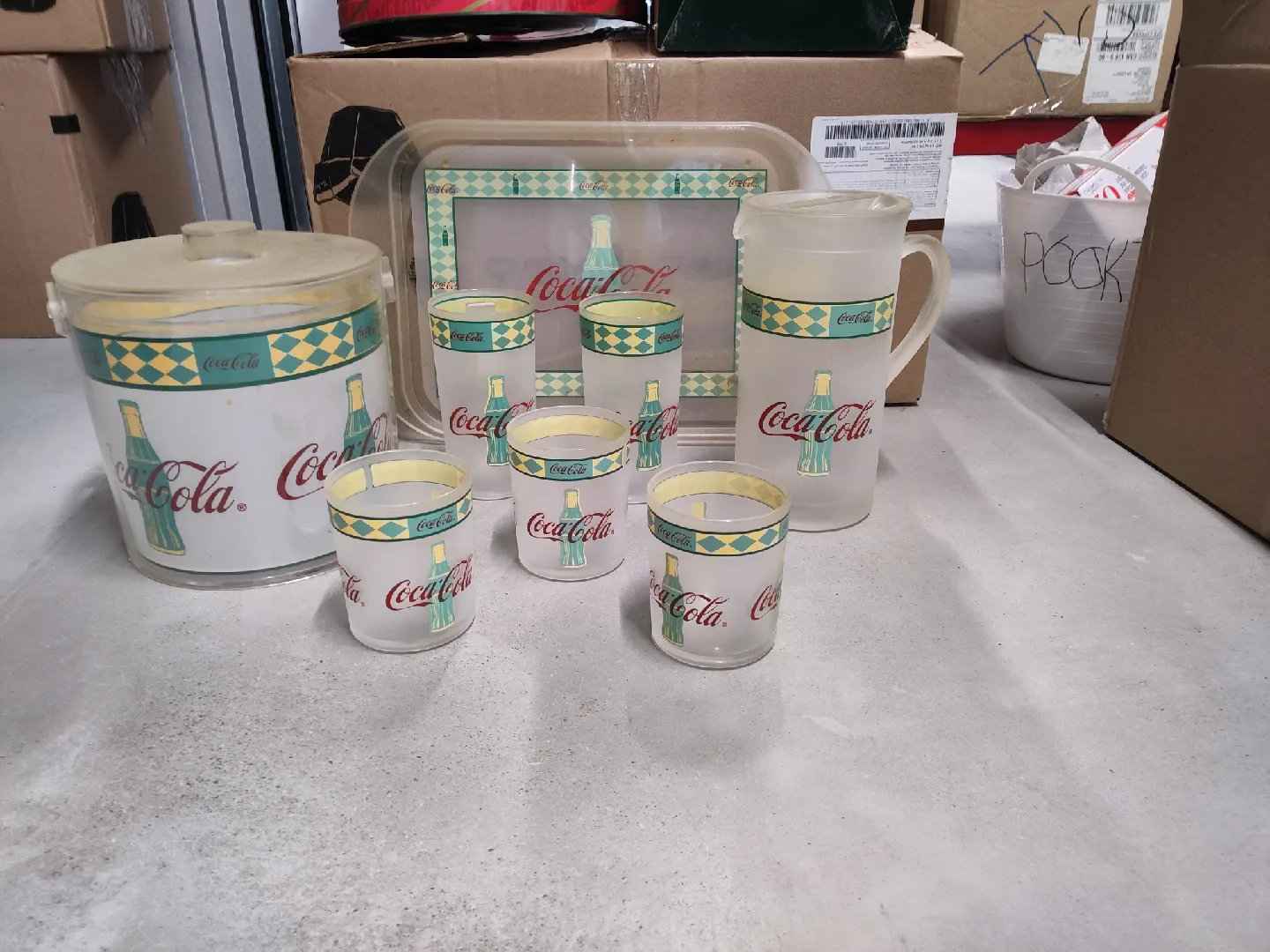 Coca-Cola Popcorn Machine & Collectible Tins image indicator(7)