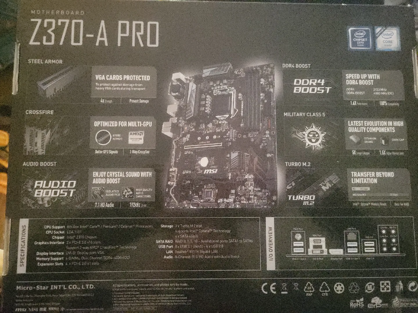 MSI Z370-A PRO Motherboard image indicator(2)