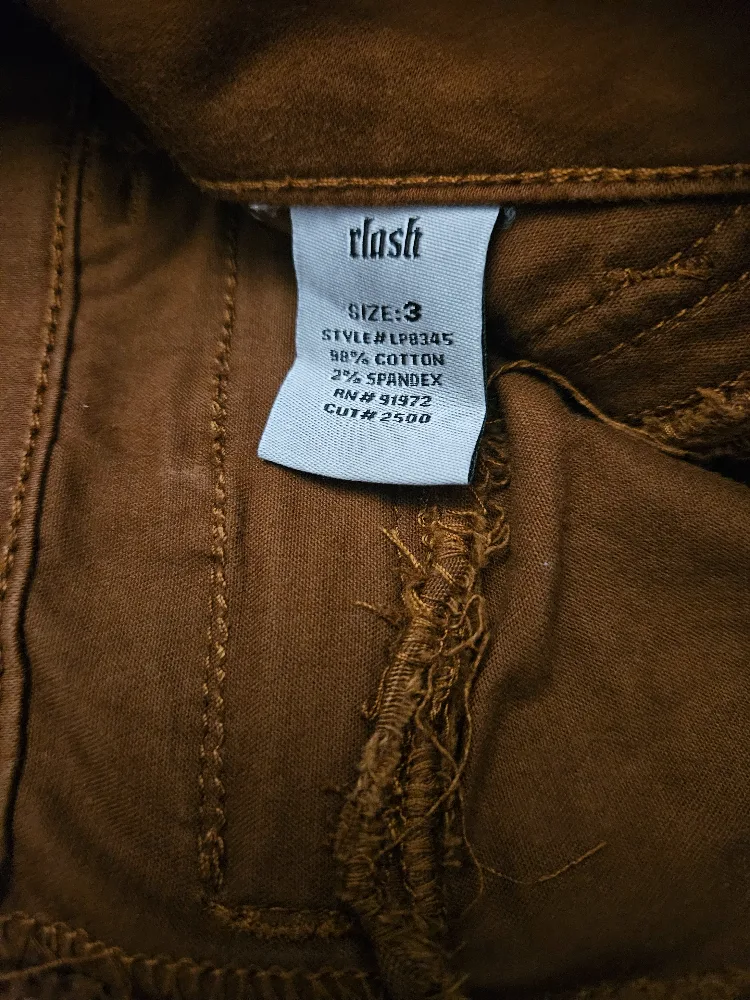rlash Brown Pants Size 3 image indicator(3)