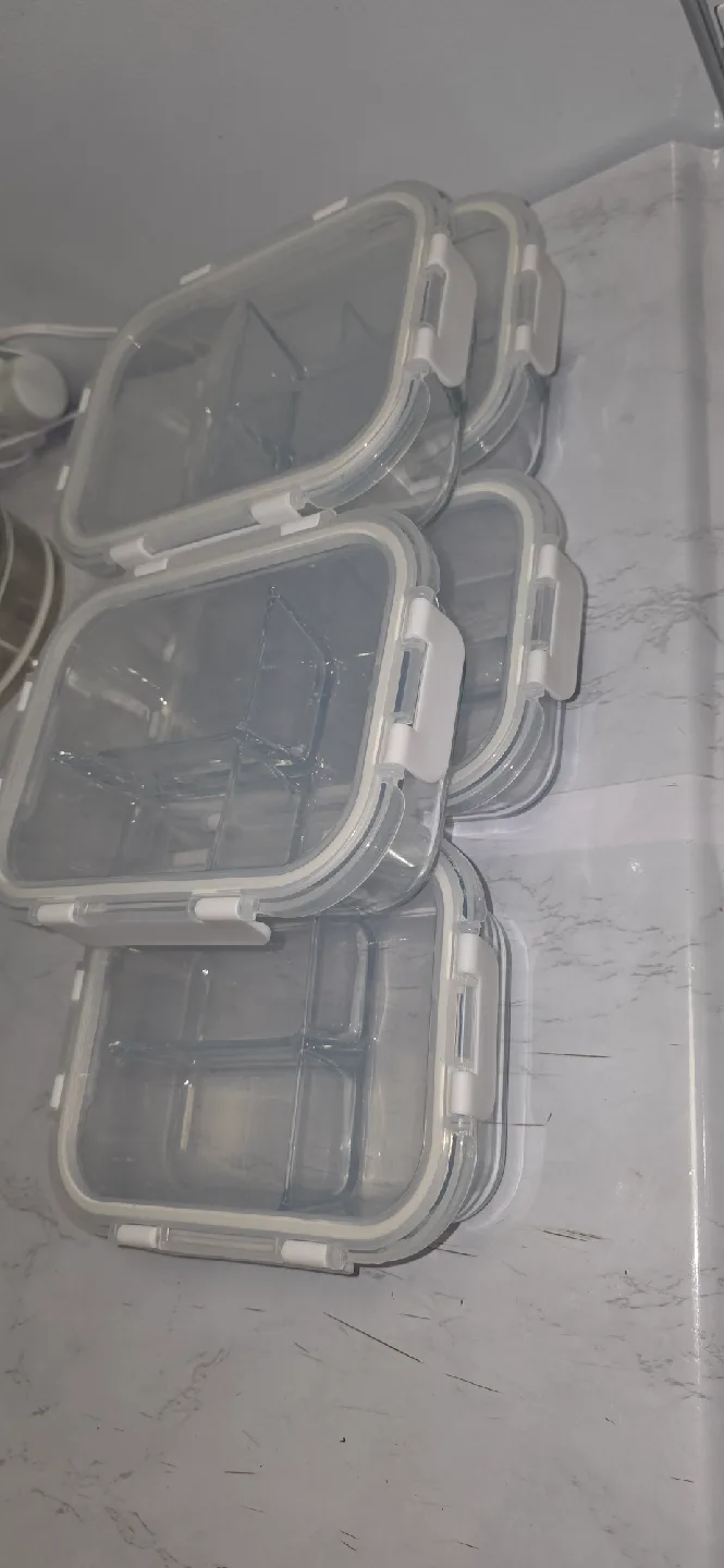 Glass Food Containers with Lids - 5 Pack image indicator(5)