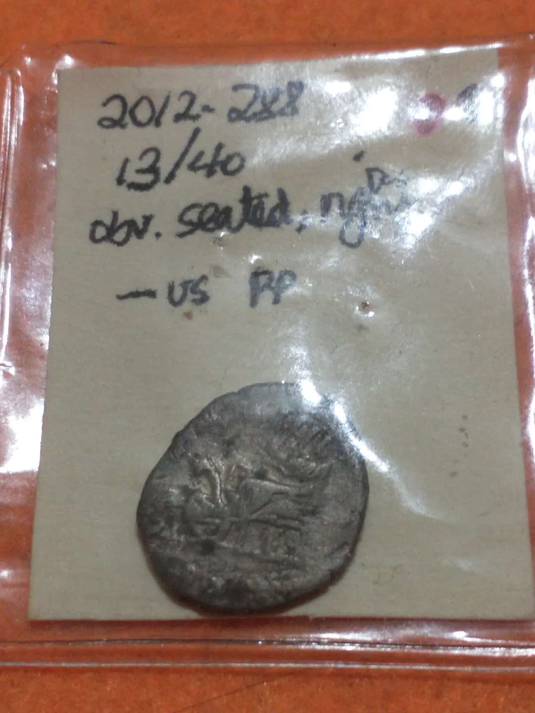 Circa 3rd century Ancient Roman silver denarius coin image indicator(6)