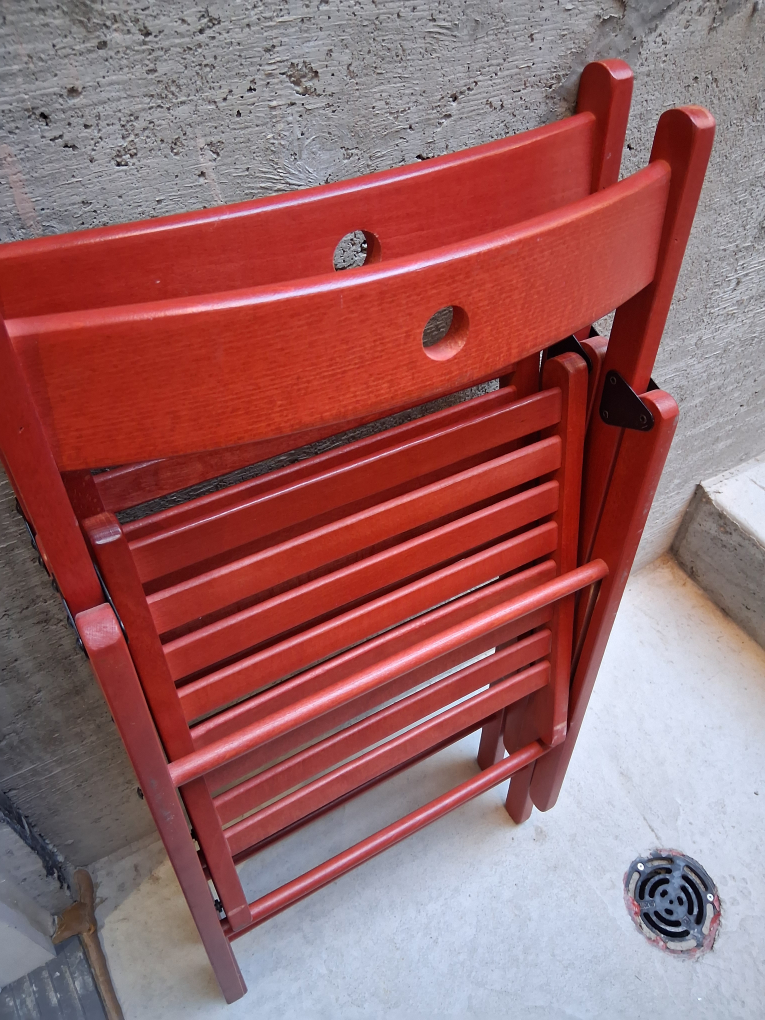 IKEA Terje Folding Chair - Red - photo 2